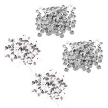 600pcs 알루미늄 Tealight 홀더 빈 주석 DIY 티 라이트 캔들, 2.5cm 3.8x1.4cm, 실버 화이트