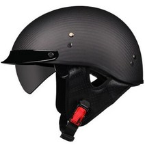 반모헬멧 바이크헬멧 소두핏 클래식 레트로 DOT Carbonfiber 오토바이 독일 Casco 일본식 모토 오픈 하프 페이스 헬기 바이커 파일럿 맨, 3.b1 - XL