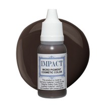 임팩트색소 반영구 색소 수지색소 반영구머신색소 아이라인 아이브로우 립 헤어라인 SMP 두피 15ml, 다크블랙브라운