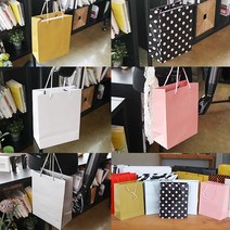 코코디피 10장묶음 로고인쇄 가능 옷가게 집기류 쇼핑백 의류 매장용 종이가방, 금색(10장묶음)