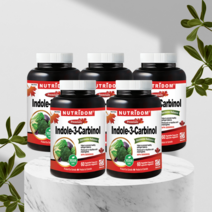 캐나다 뉴트리돔 인돌3카비놀 고농축 양배추 브로콜리 여성 여자 영양제 60캡슐 5개, 60정