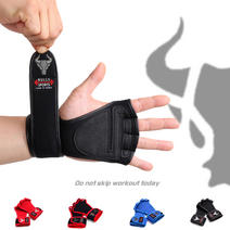 남여 공용 불스 스포츠 4구 장갑, 레드 S (여)