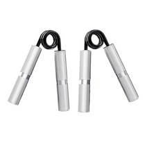 GHSHOP 2x 핸드 그리퍼 핸드 강화제, 은빛 100LBS 및 은빛 250LBS, 알류미늄, 은빛