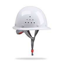안전모 남 여름 공사장 안전 헬멧 두꺼운 ABS 배기 맞춤 로고 레터링 모자 기술직, 화이트 돔 PE개