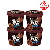 [롯데제과] 위즐 660ML 4개 구성(바닐라피칸/커피초코퍼지/칙촉), 칙촉*4개