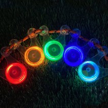 솔라콤 스트링가드 LED 감성 캠핑 텐트 타프 안전 용품 자전거 안전등, 빨강