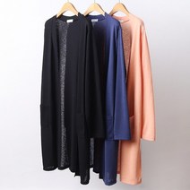 빅사이즈사랑해요 D197L103 양포켓박시롱가디건 OL