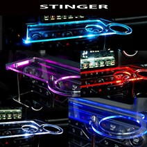 ArtX 스팅어 USB 5V LED 2단 차량용 무중력테이블 컵홀더 식탁 자동차 선반 핸드폰 거치대 수납용품, 일반형, 포함, 퍼플