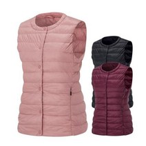 GOLFGA 1974VK571W 구스다운 여성 겨울 경량 캐주얼 등산 조끼_P089164748