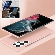 S22 S23 울트라 5G 케이스 삼성 갤럭시 S 22 울트라 S 23 플러스 S22 매트 커버 초박형 프레임리스 마그네틱 자동차 홀더 하드 케이스