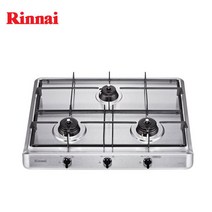 린나이 고화력/고효율 3구 빌트인 가스렌지(RBR-S3002), LNG, RBR-S3002
