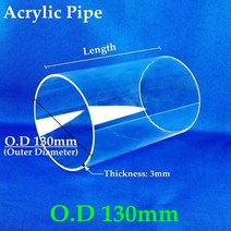 폴리카보네이트어항 아크릴 플라스틱 부화통 벽걸이 어항 110mm ~ 투명 아크릴 파이프 DIY 홈 인테리어 스
