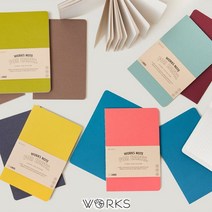 웍스 A5 재생지 100g eco 친환경 라인노트 FOR EARTH _ 230911EA, 2335 오션 코랄