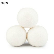 건조기 양모볼세탁먼지제거드럼재사용가능한공 5cm，정라이어액서리, 3pcs