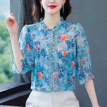 콩단추블라우스