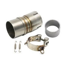배기시스템 바이크 오토바이 슬립 온 51mm 배기 머플러 중간 링크 파이프 야마하 R6 YZFR6 2006 2011-, 01 금