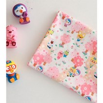 DTP코튼 20수]뽀로로 꽃소풍 UC1 마루원단