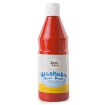[호안미로] 워셔블 대용량 페인트 물감 500ml 어린이집 유치원 미술학원 Joan Miro Washable Paint Kids 500ml, 1개, 빨강