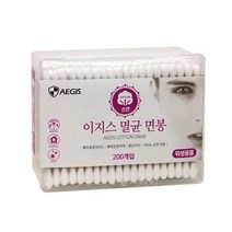 이지스 순면 멸균 면봉 성인용, 10통, 200개입