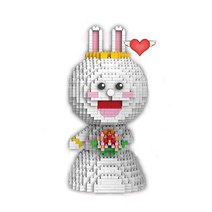 (국내 당일발송) HC 1+1 대형 나노블럭 + 미니블럭 대형나노블럭, 63.중형 웨딩토끼