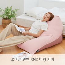 LINU 리누 꿀바른 빈백 RN2 대형 소파 커버, 인디 핑크