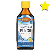 칼슨랩스 노르웨이산 오메가3 피쉬오일 EPA DHA Fish Oil 레몬 맛 1600mg 200ml, CAR01540, 1개