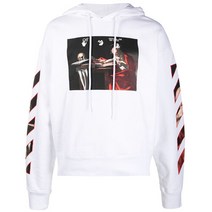오프 화이트 오프화이트 후드티 OMBB037R21FLE002 0125 WHITE RED