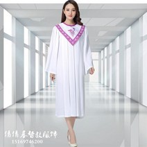 성가대복 성가대가운 찬양 현대 의류 크리스찬 교회 합창단 성자 의상 여성 성직자 가운 시 클래스 서비스 수녀 노래 AliExpress, design 11+XL