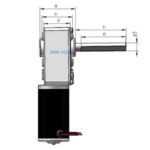 웜기어 감속기 모터 높은 토크 DC 12V 24 볼트 전기 웜 기어 모터, 06 160rpm_01 12V