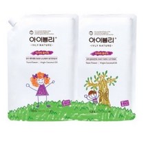 아이블리네이처 티아레 플라워향 코코넛 오일 성분 유아용 세제 1.2L + 섬유유연제 1.2L, 1세트