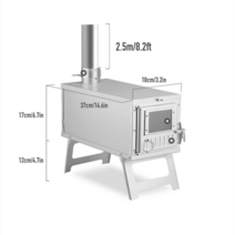 화목난로 굴뚝 파이프와 휴대용 야외 나무 굽기 스토브 캠핑 장작 스토브 액세서리 피크닉 스테인레스 스틸 핫 텐트 스토브