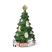 Royal Copenhagen 로얄 코펜하겐 수집품 1062279 장식용 작은 입상 도자기 크리스마스 트리 디자인 높이 14 cm