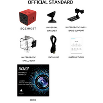 mini camera wifi cam sq23 full hd 1080p original sport dv recorder 155 night vision small action cam, 레드 sq23, 기준