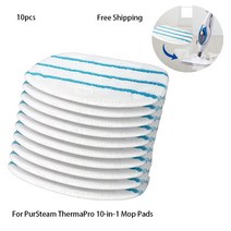 스팀청소기 무선 고온 고압 가정용 청소용 PurSteam thermapro용 스팀 걸레 패드 10-in-1 교체용 청소 10, 한개옵션0