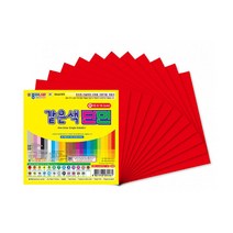 종이나라 같은색 단면색종이(15cm), 05) 연한녹연두(40매)