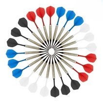 전자다트 비트 세트 12개 팁 게임 기계 플레이트 촉, 화이트12개 블랙 12개-(제품사진참조)