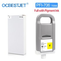 OCBESTJET PFI-1700 PFI1700 호환 잉크 카트리지 Canon Pro 2000 4000 4000s 6000 6000s pro 2100 4100 6100 안료 포함, CHINA, [04] Y