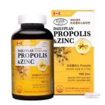데일리 캐나다 프로폴리스 아연 알약 300캡슐 대용량, 300정(10개월분), 상세페이지 참조, 1개