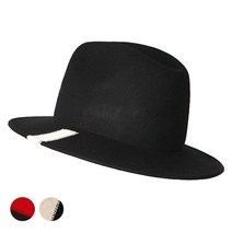 수제 울 페도라 마이클잭슨 모자 펠트 중절모 소프트햇 여자 남자 바이크리스트 H140