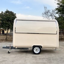 캠핑트레일러프랑스 거리 모바일 음식 트럭 여행 캠핑 트레일러 밴 자전거 판매 유럽, 한개옵션0