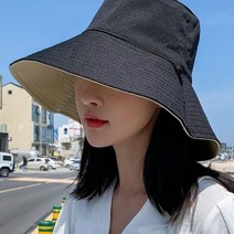 여성용 양면 접이식 버킷 모자 여름 햇빛 차단 바이저 어부 자외선 와이드 브림 선스크린 모자