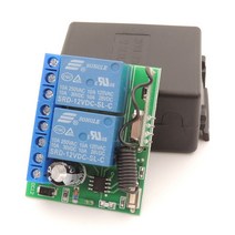 범용 무선 원격 제어 DC 12V 2CH rf 릴레이 수신기 및 송신기 차고 도어 게이트 433MHz, 1RC