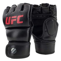 UFC 유후시 MMA 7OZ 그래핑 장갑 7온스 BLACK 블랙 블랙 UHK-69153 오픈 핑거 종합 격투 후 킥복싱 무술 가라테 라이진