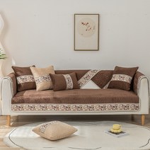 겨울 쇼파패드 리모델링 뽀글이 장모 덮개 패턴 베이직 누빔 밍크 시트 카바