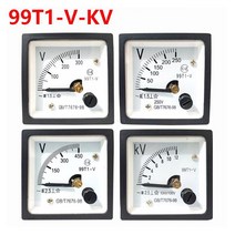 아날로그 전압계 99T1-V 포인터 48x48mm AC 250V 300V 450V 500V, [05] 450V
