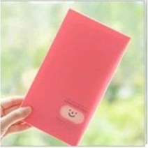 프리미엄 러블리 스마일 명함북 네임카드북 120매, 레드