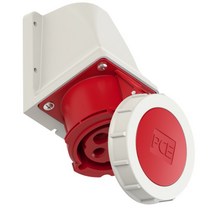 PCE 산업용 CEE 콘센트 벽면 소켓 32A 4P 3h IP66 67 1242 3V