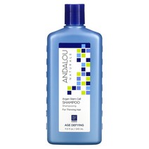 Andalou Naturals 샴푸 안티에이징 얇은 모발용 아르간 줄기세포 340ml(11.5fl oz), 1개