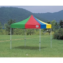 3mx3m 접이식 이동식 자바라천막 카라반캐노피 골조지붕 기본형, 알미늄, 빨강