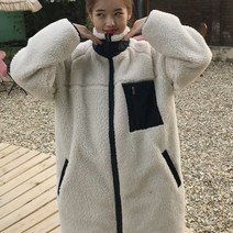 제이스토어 / 롱 후리스 레트로 점퍼 플리스 패딩 양털자켓 4컬러